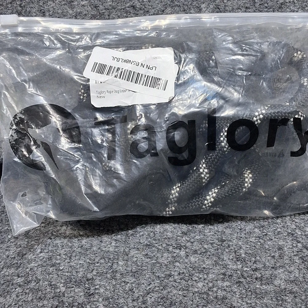 Taglory Rope Dog Leash 4 FT with Comfortable Padded Handle, Highly Reflective Th